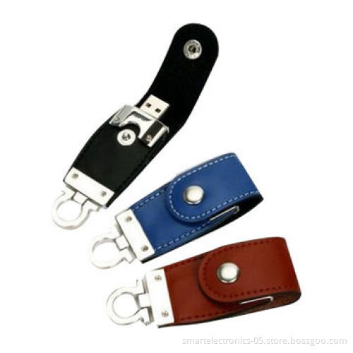 Leather USB flash drives, 64MB-128GB capacity, high quality, free logo printing, package, no MOQ